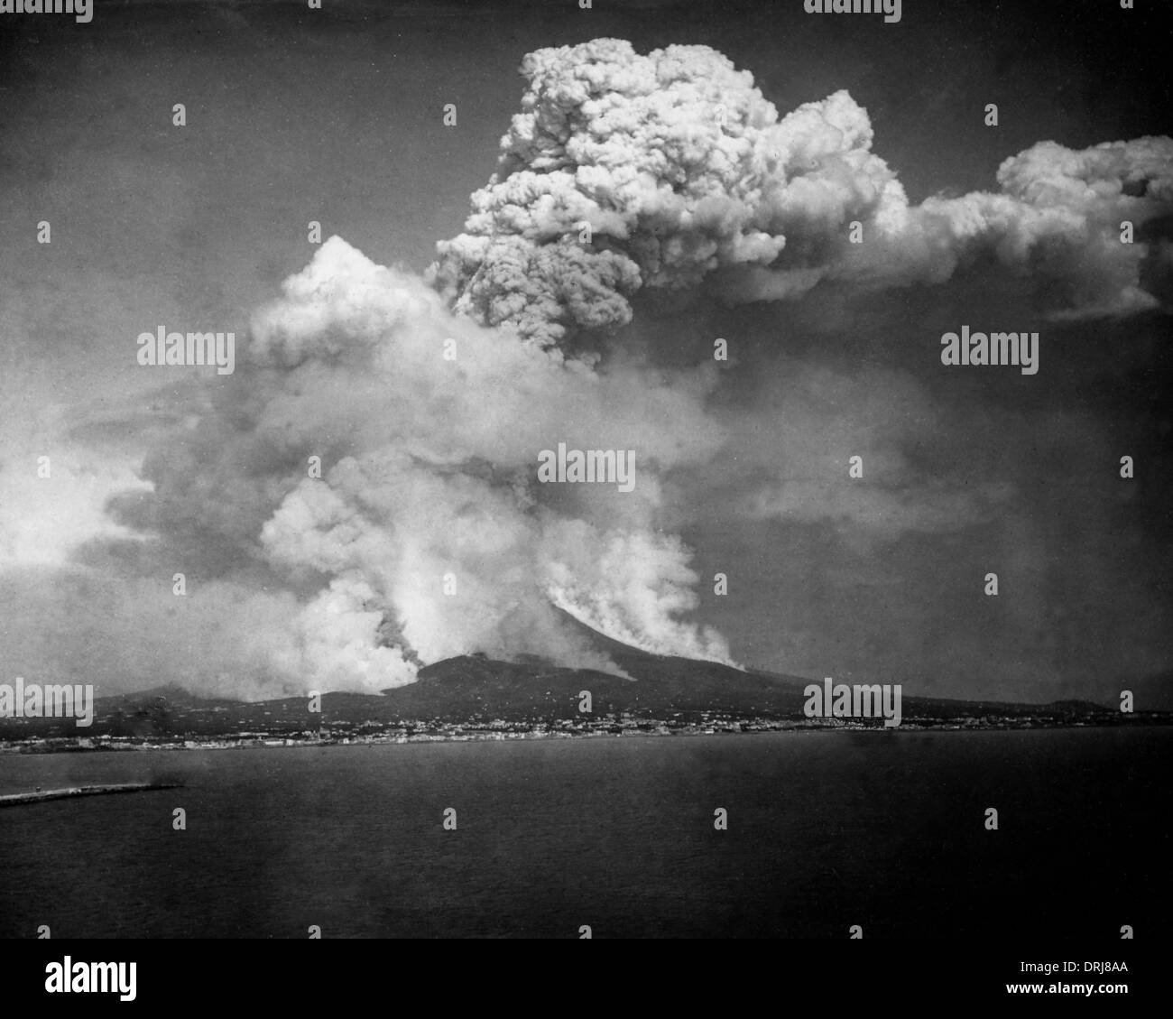 Eruzione del Vesuvio, Italia Foto Stock