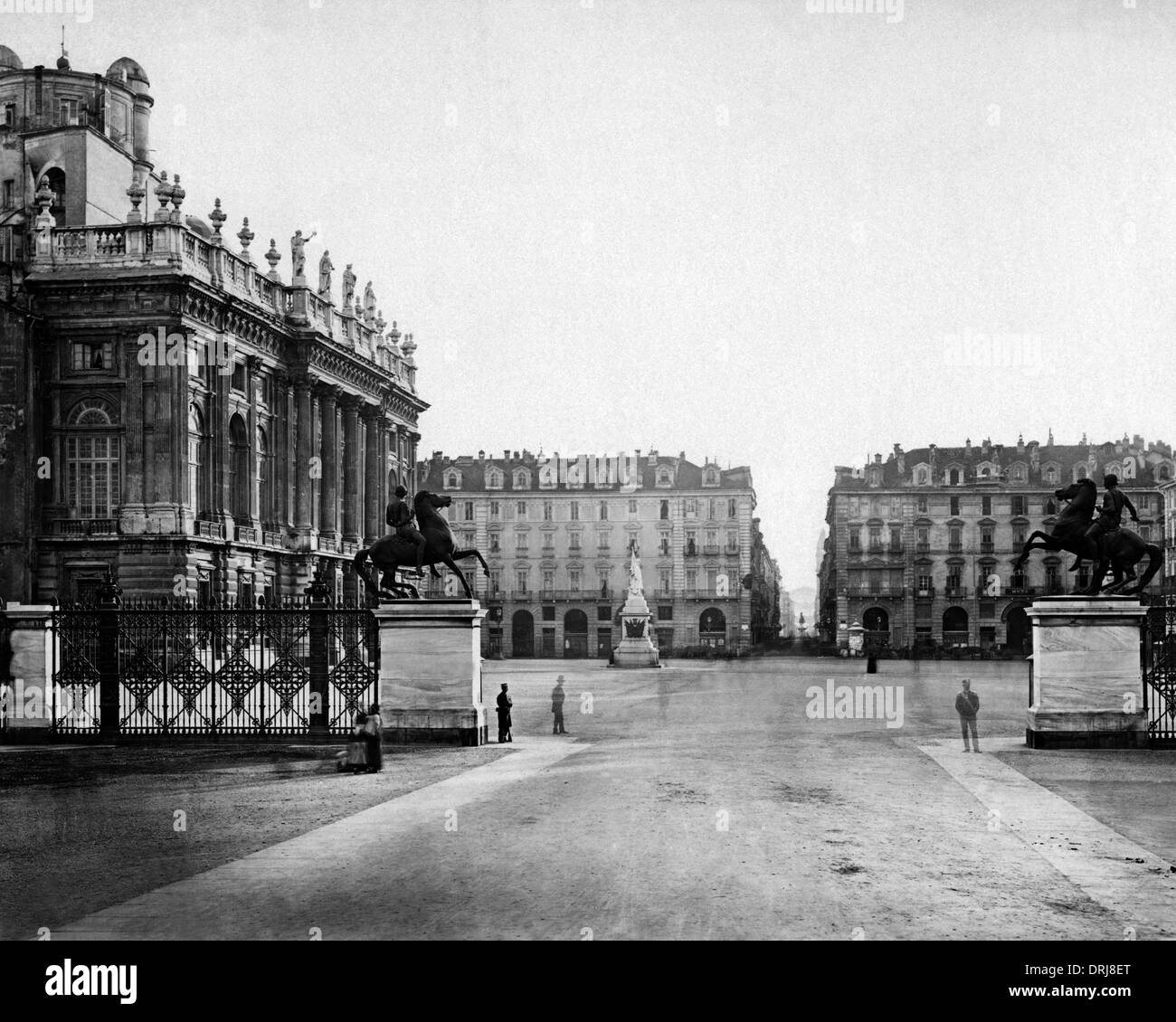 Scena di strada, Torino, Italia Foto Stock
