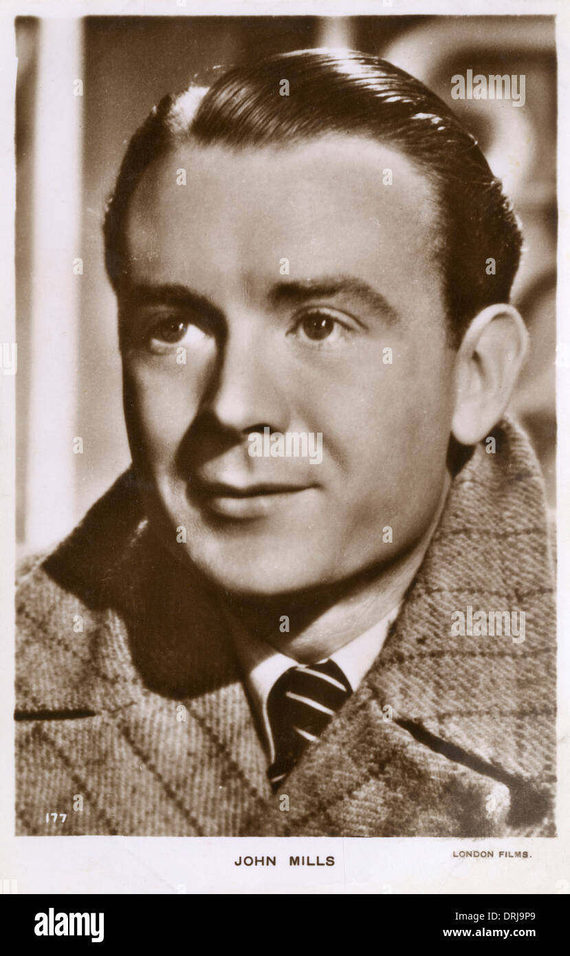Sir John Mills Foto Stock