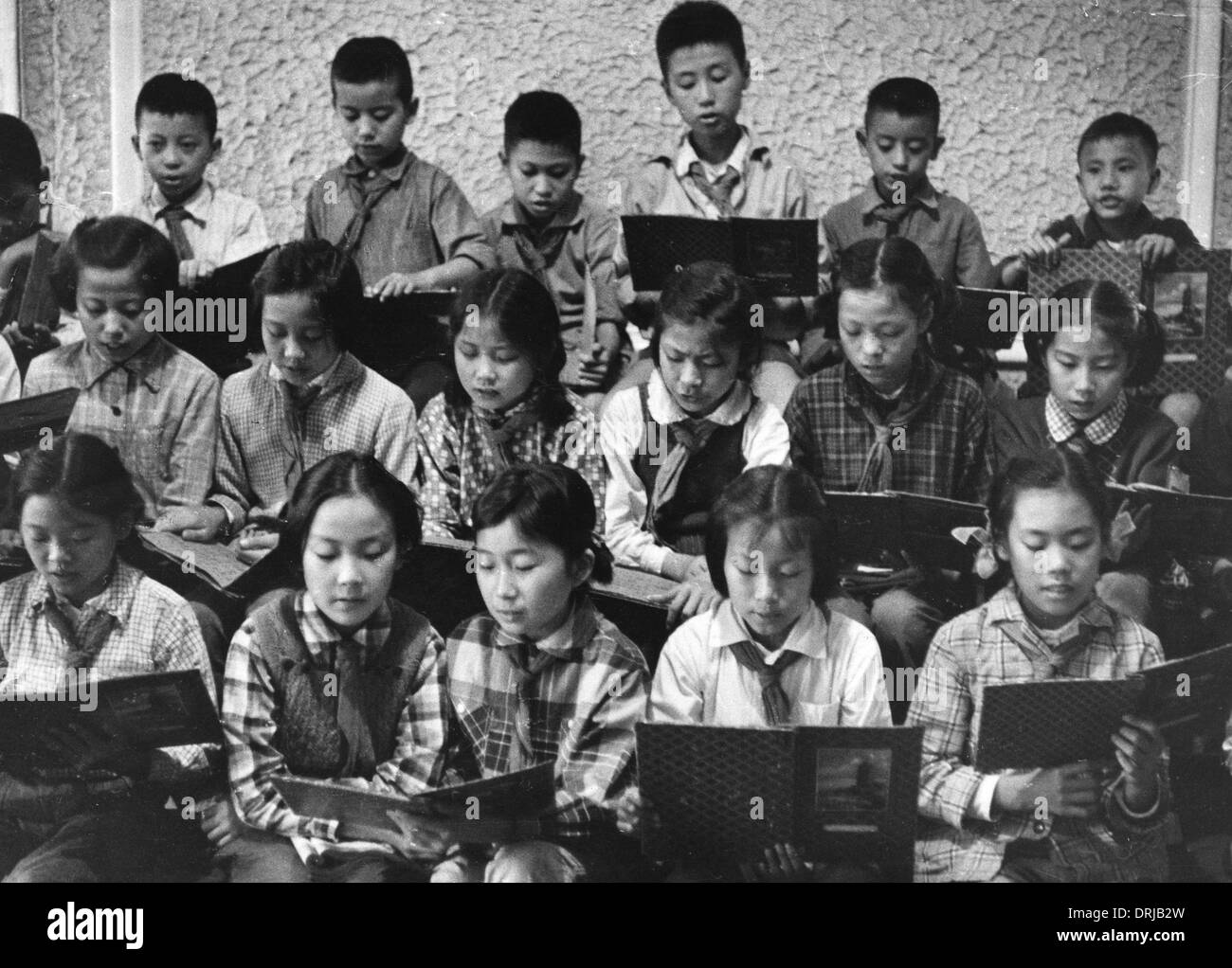 Coro giovani, il Palazzo dei Bambini, Shanghai, Cina Foto Stock