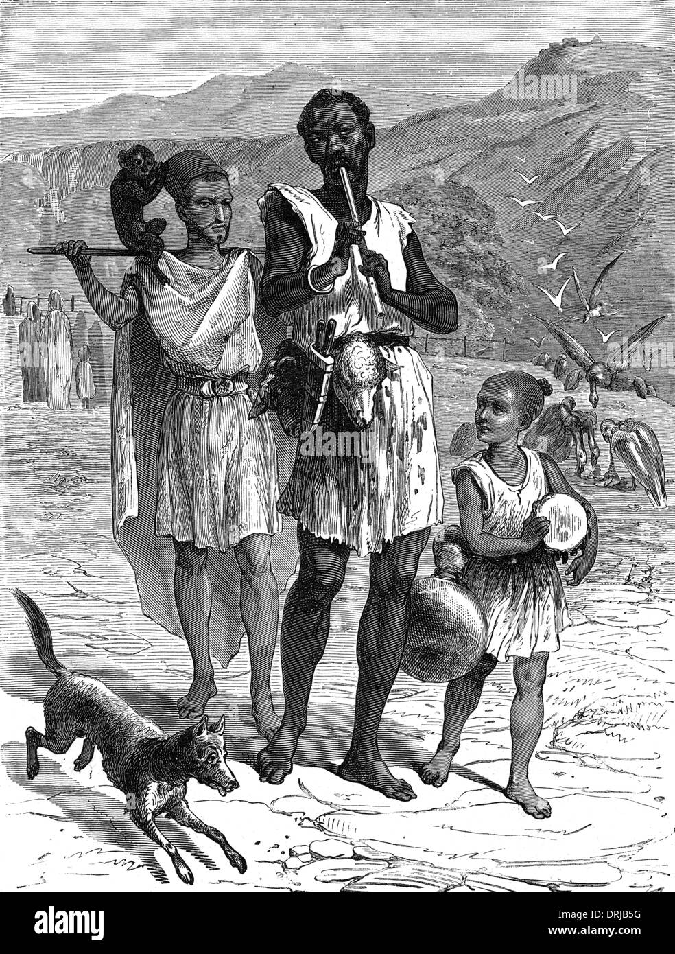 Musica peruviana: massa accompagnato da Native Instruments Foto Stock