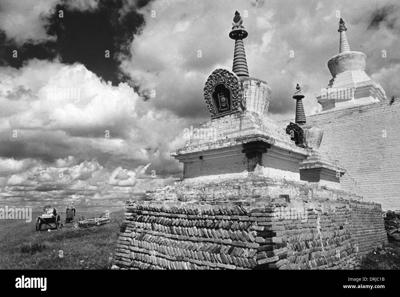 Pareti di Erdeni Tzu Monastero Karakorum, Mongolia Foto Stock