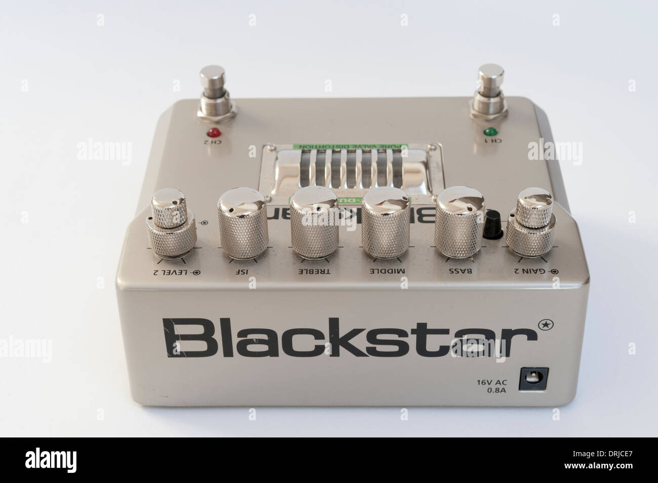 Una Blackstar HT dual valvola pedale overdrive per chitarra. Foto Stock