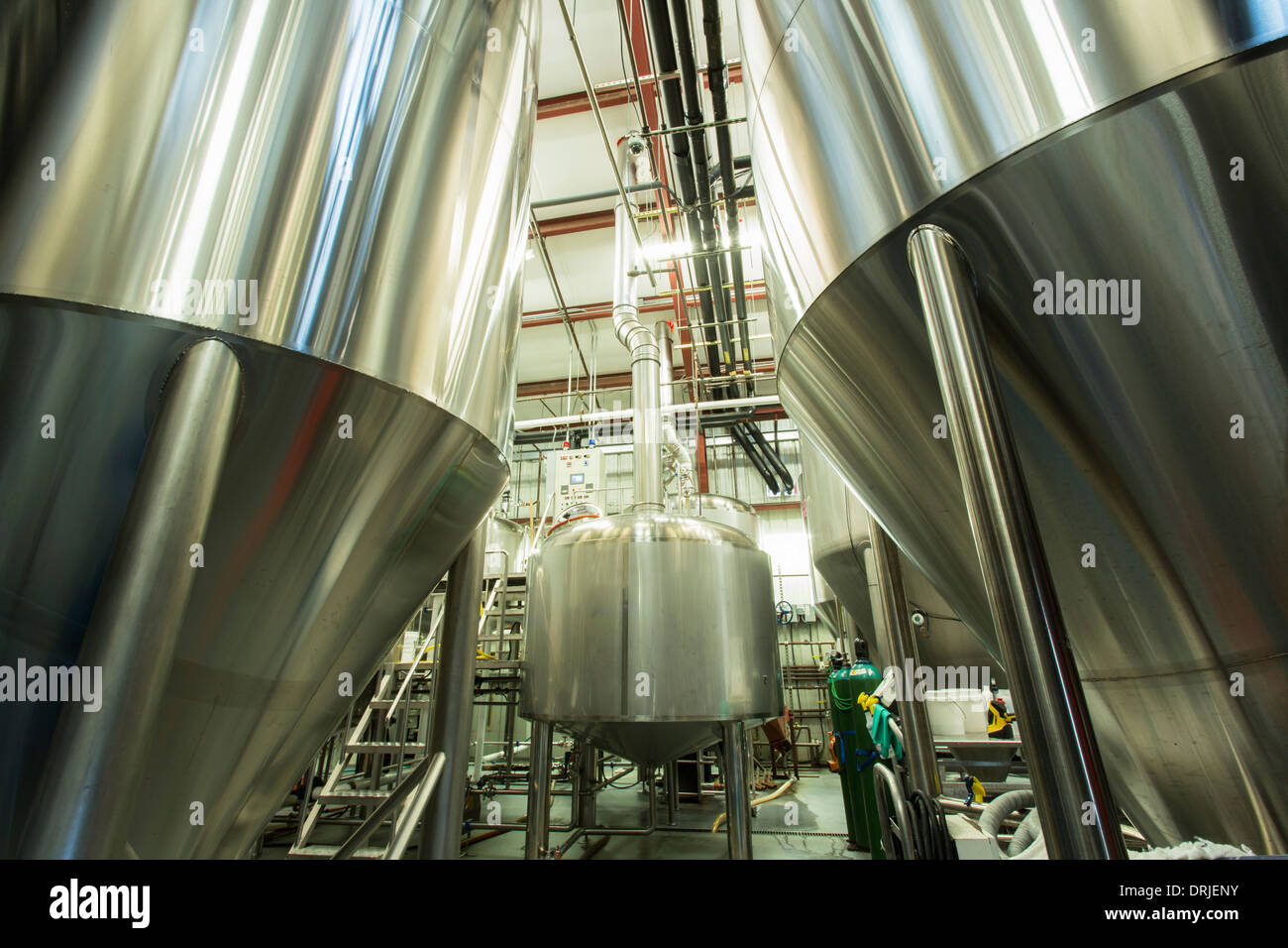 Stati Uniti d'America,Florida,Tampa,sigaro birreria della città,le cisterne utilizzate per la fabbricazione della birra Foto Stock