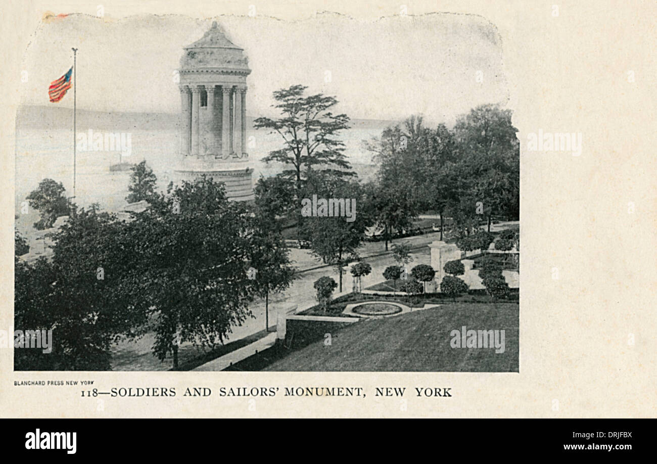 Soldati e marinai monumento, New York, Stati Uniti d'America Foto Stock