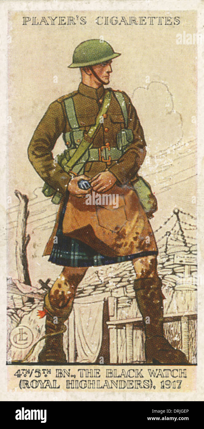 4°/5° Battaglione, il Black Watch Foto Stock
