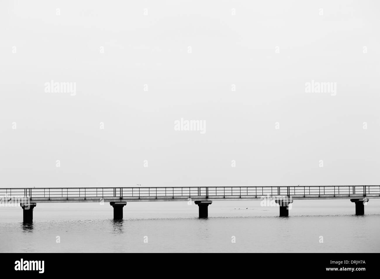 Pier in Kiel, SCHLESWIG-HOLSTEIN,germania Foto Stock