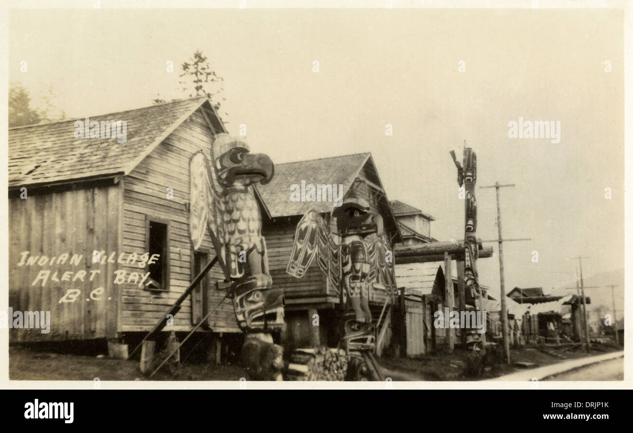 Il villaggio indiano a Baia di avviso. In Canada. Foto Stock