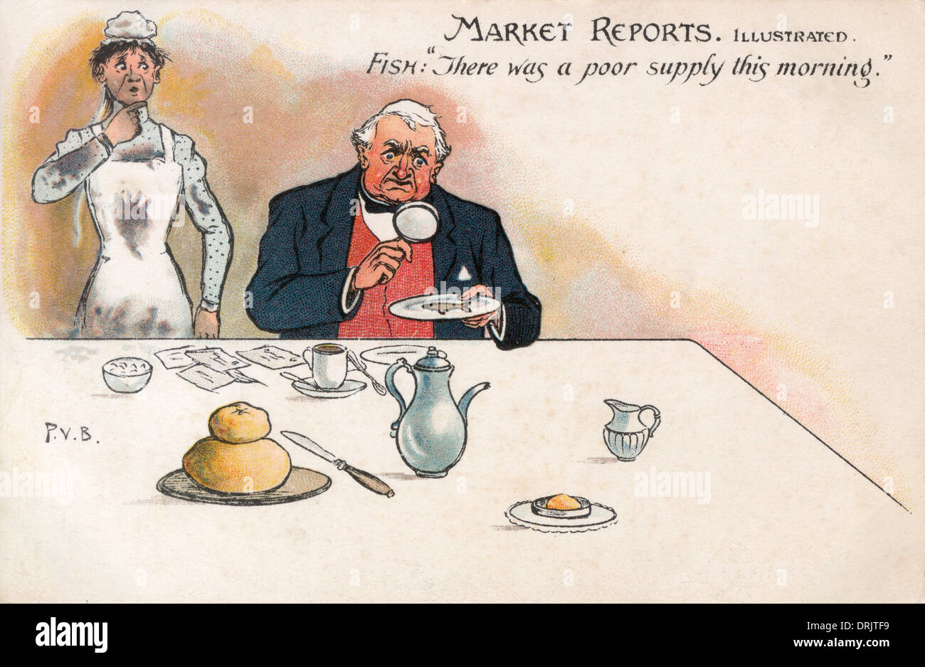 Relazioni di mercato serie - Pesce in miniatura per la prima colazione Foto Stock