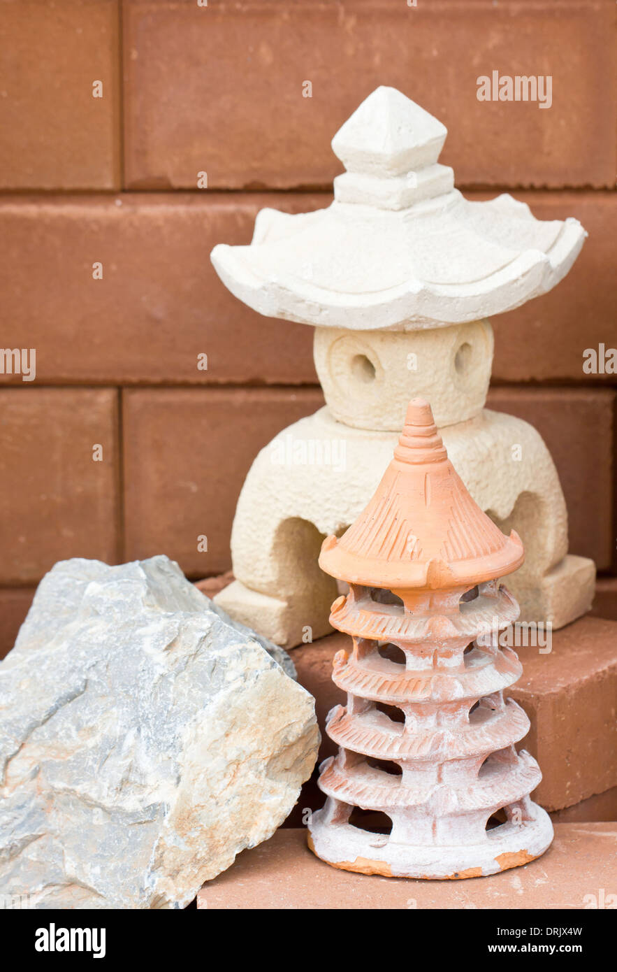 Pietra ornamentale scolpire. Foto Stock