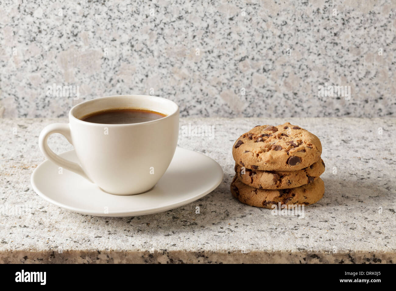 I biscotti al cioccolato e caffè Foto Stock