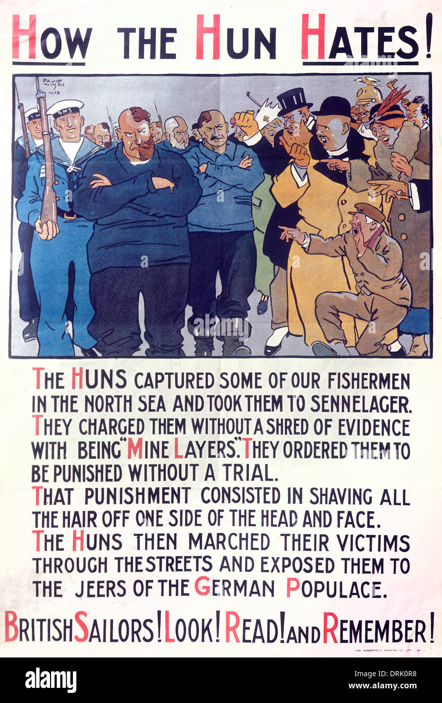Poster, acquisiti i pescatori britannici, WW1 Foto Stock