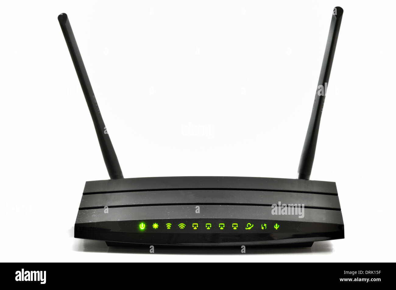 Gigabit Wireless Broadband Router isolato Foto Stock