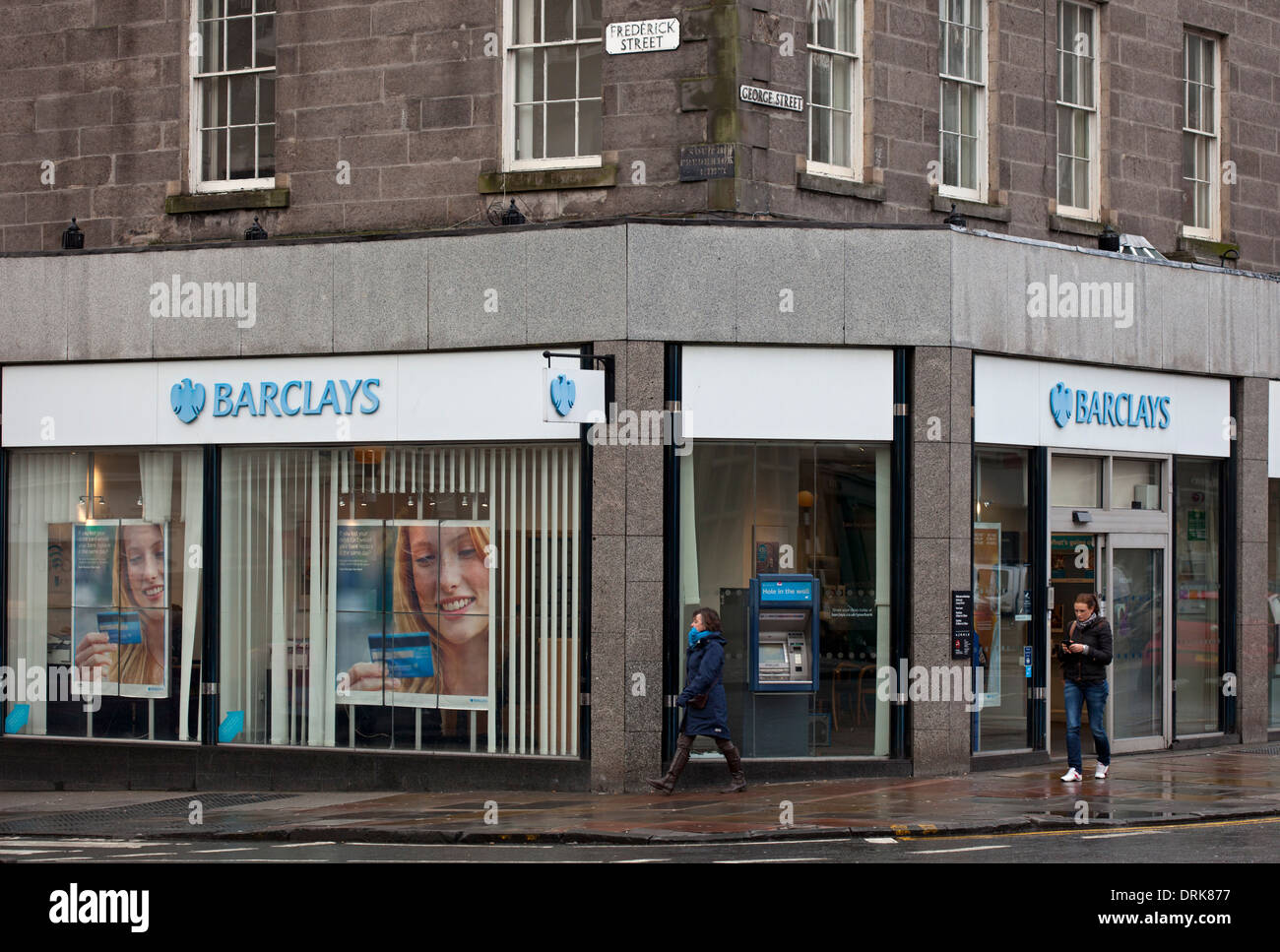 Barclays Bank branch, George Street, Edimburgo Scozia UK Foto Stock