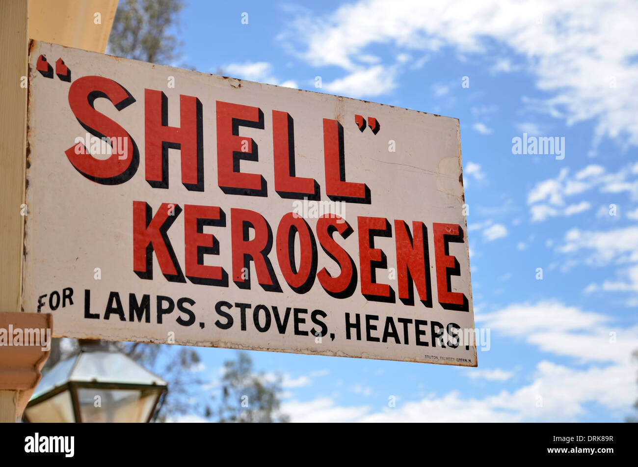 Espone alla Swan Hill Pioneer Settlement museo vivente in Victoria, Australia Foto Stock