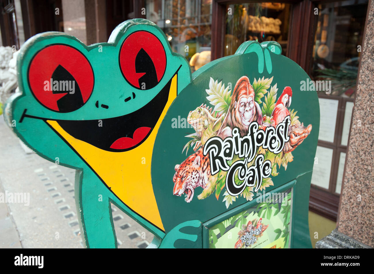 Il Rainforest Cafe Londra Foto Stock