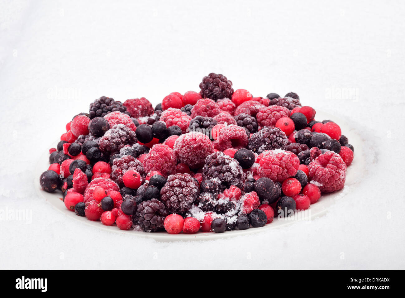 Frutti di bosco congelati Foto Stock