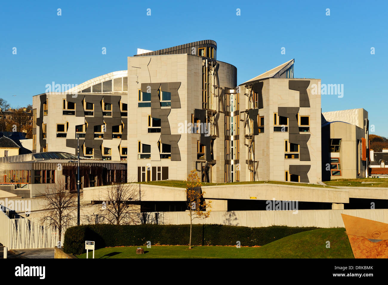 Edificio del Parlamento scozzese di Edimburgo, Scozia Foto Stock