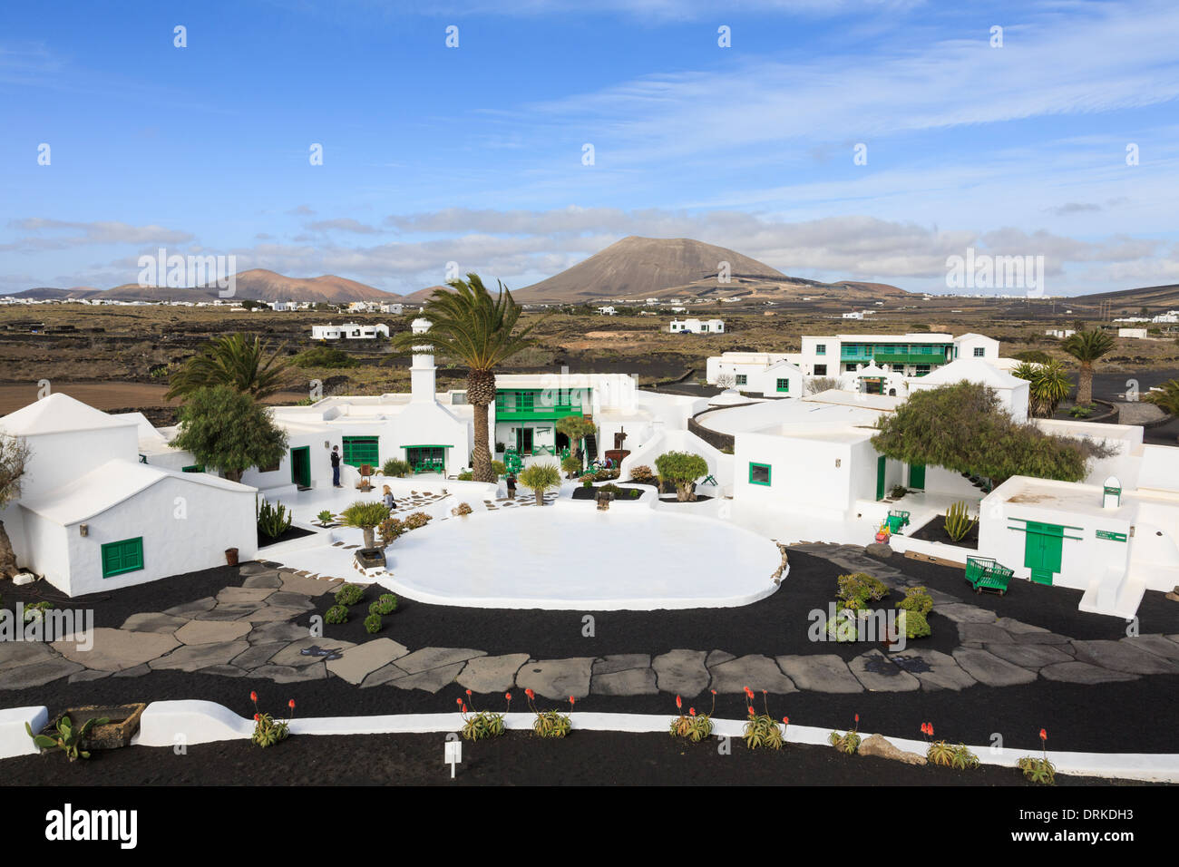 Museo Casa y Monumento al Campesino del centro visitatori e museo in stile canario architettura. Lanzarote isole Canarie Foto Stock