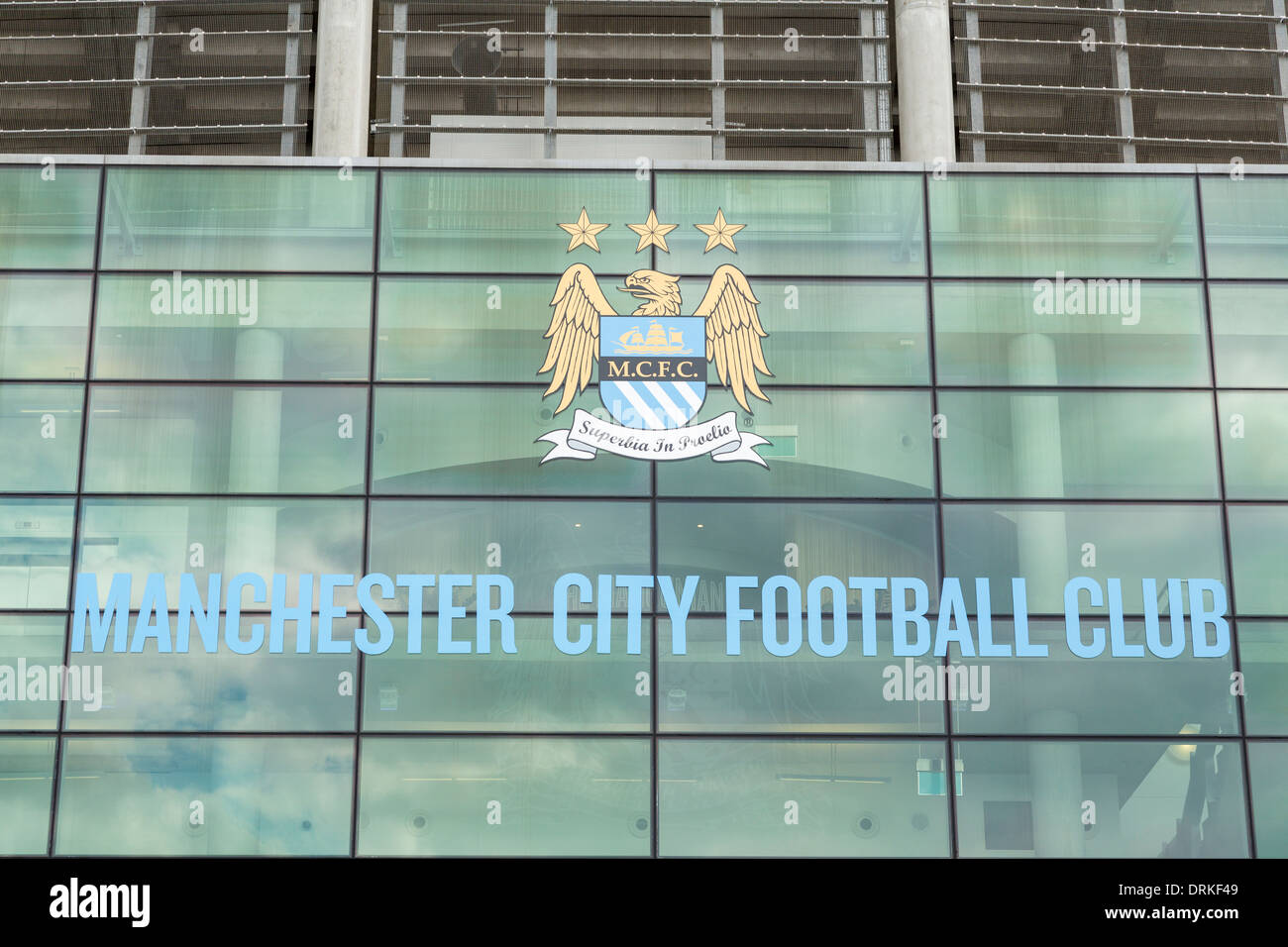 Manchester City Etihad football Stadium Foto Stock