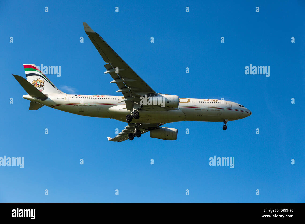 Etihad Airways Airbus A330 a terra Foto Stock