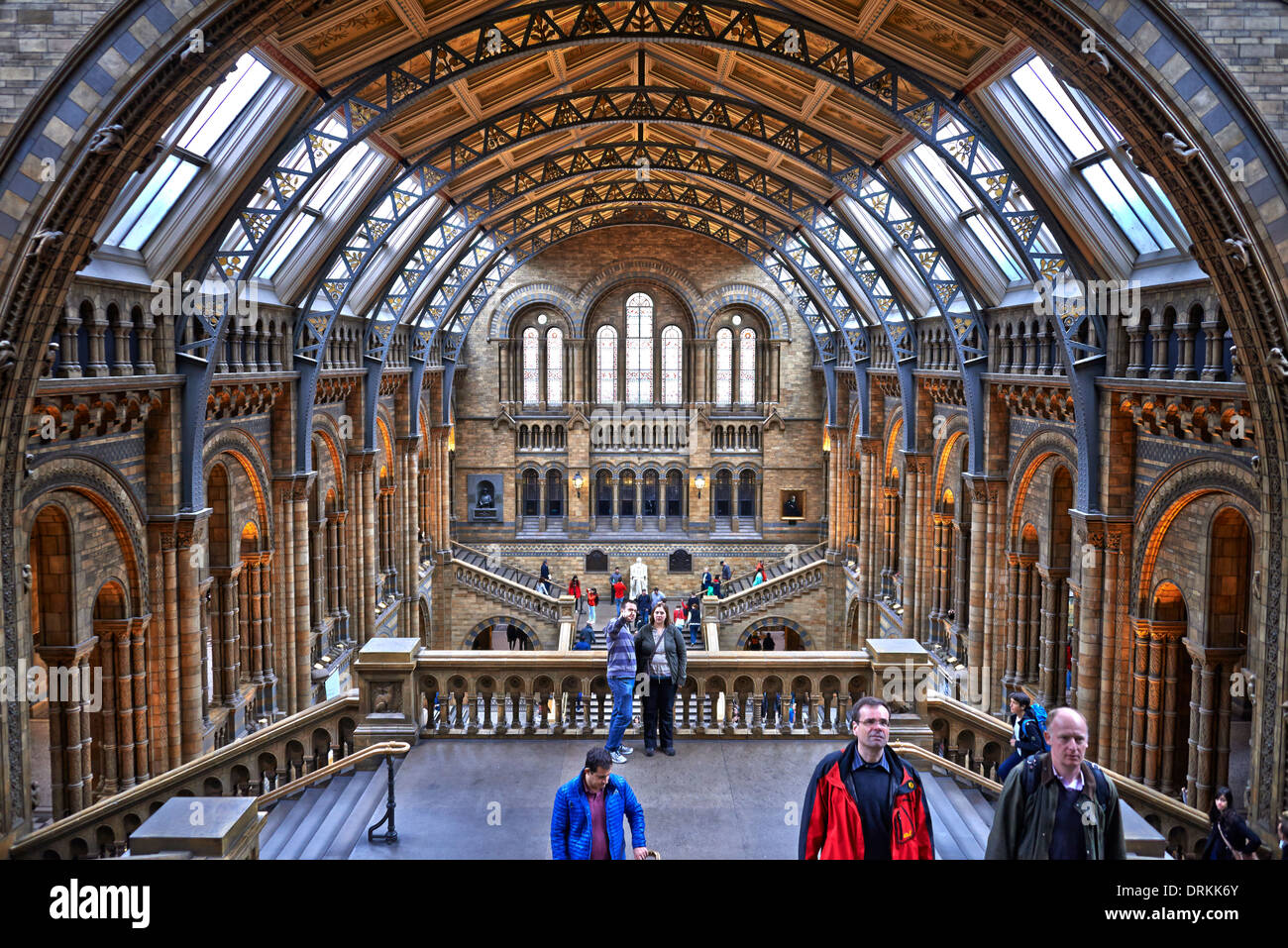 Il Museo di Storia Naturale è uno dei tre grandi musei in Exhibition Road, South Kensington, Londra, Inghilterra Foto Stock