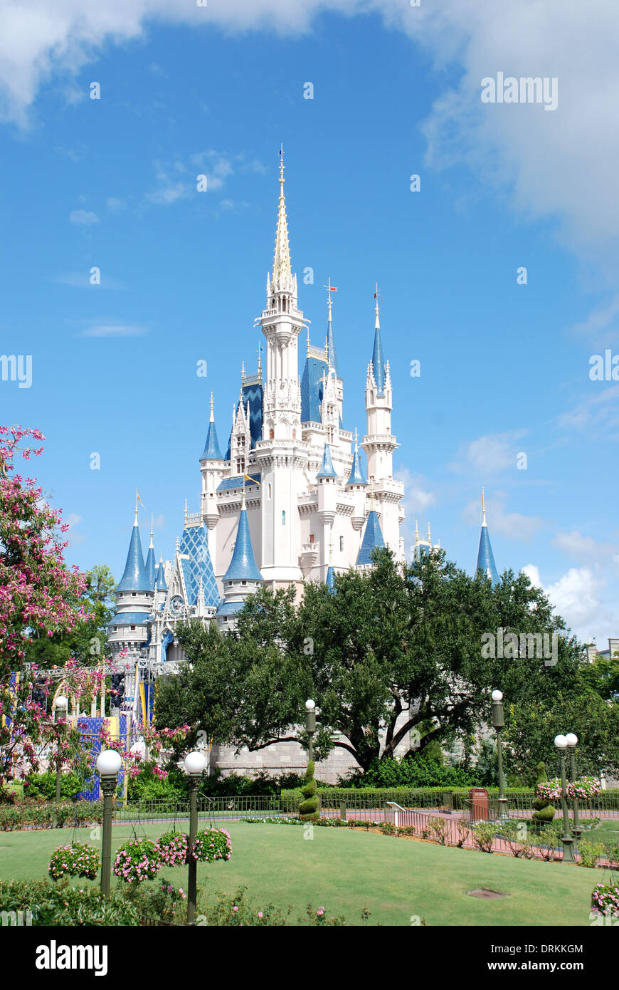 Cenerentola il Castello, Fantasyland, Magic Kingdom, il Walt Disney World Resort di Orlando, Florida, Stati Uniti d'America. Foto Stock