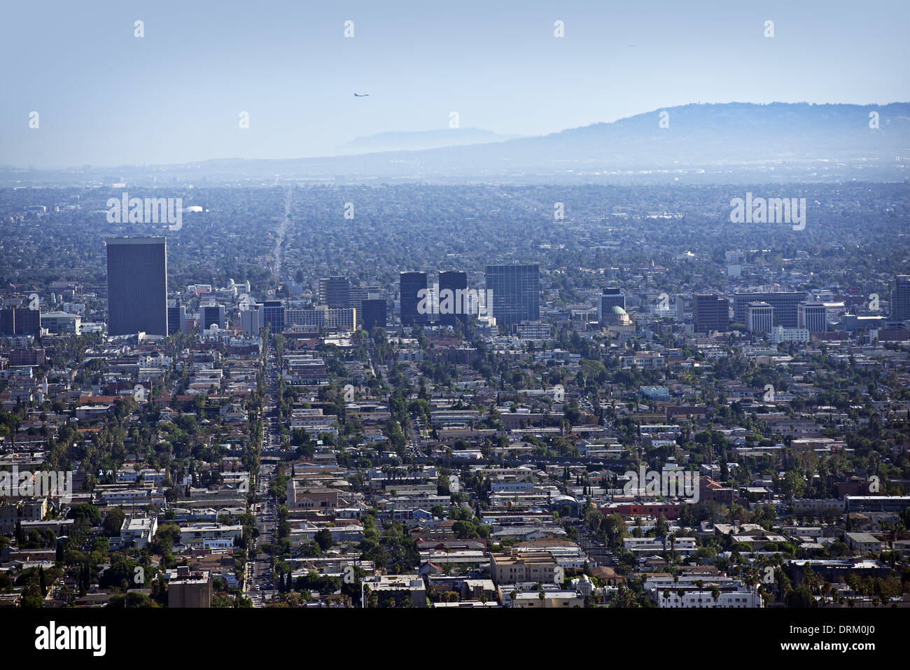 West Los Angeles Area metropolitana. Los Angeles, California, Stati Uniti d'America Panorama. Città americane Raccolta foto. Foto Stock