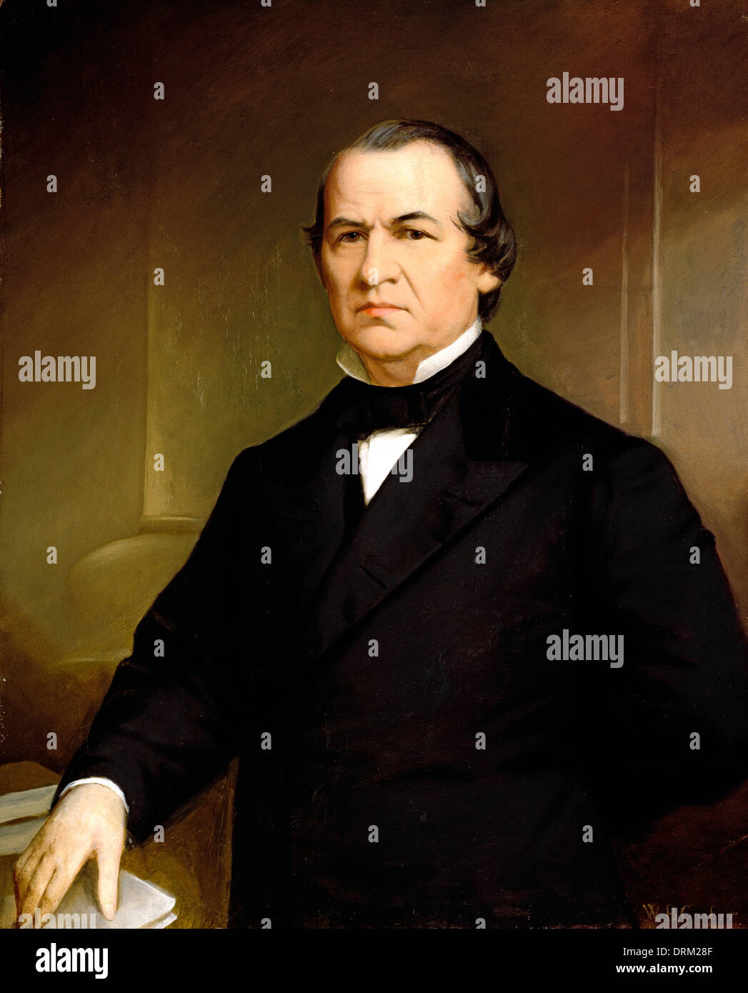 Washington Bogart Cooper, Ritratto di Andrew Johnson. Dopo il 1866. Olio su tela. Foto Stock