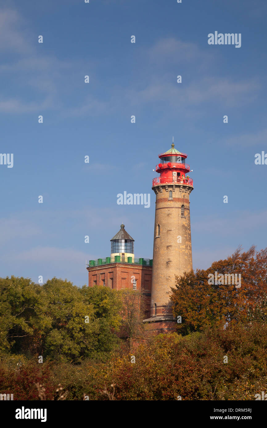 Germania, Meclemburgo-Pomerania, Cape Arkona, Torre di Schinkel e Cape Arkona faro, New Tower Foto Stock