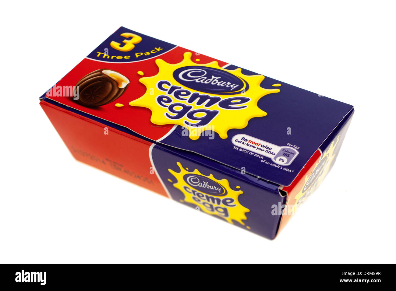 3 confezione di imballaggio di Cadbury Creme egg Foto Stock