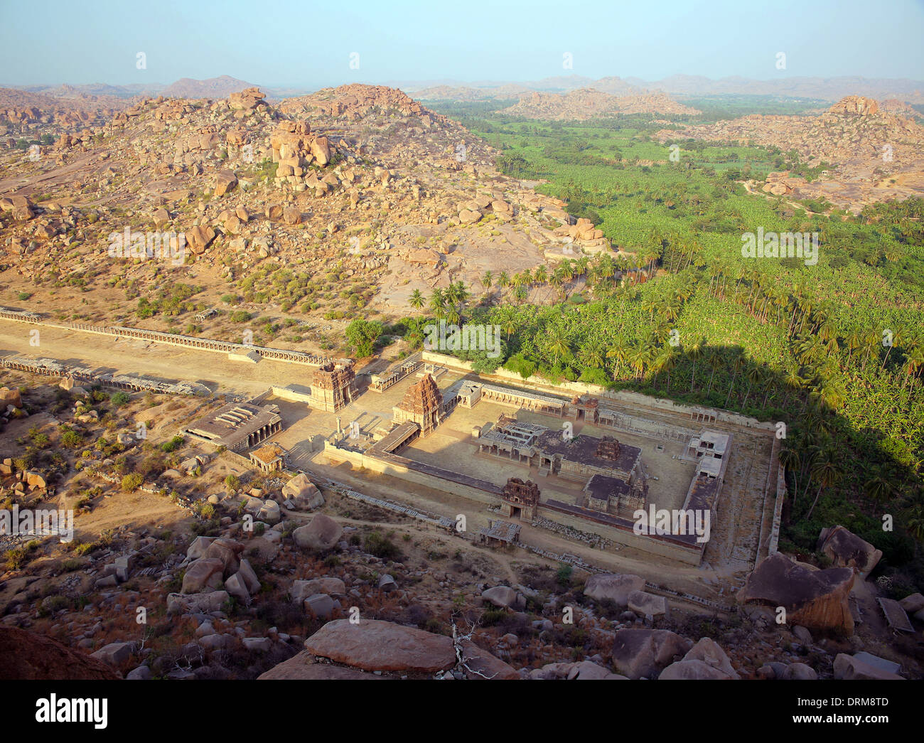 Hampi, India, antico tempio indù Foto Stock