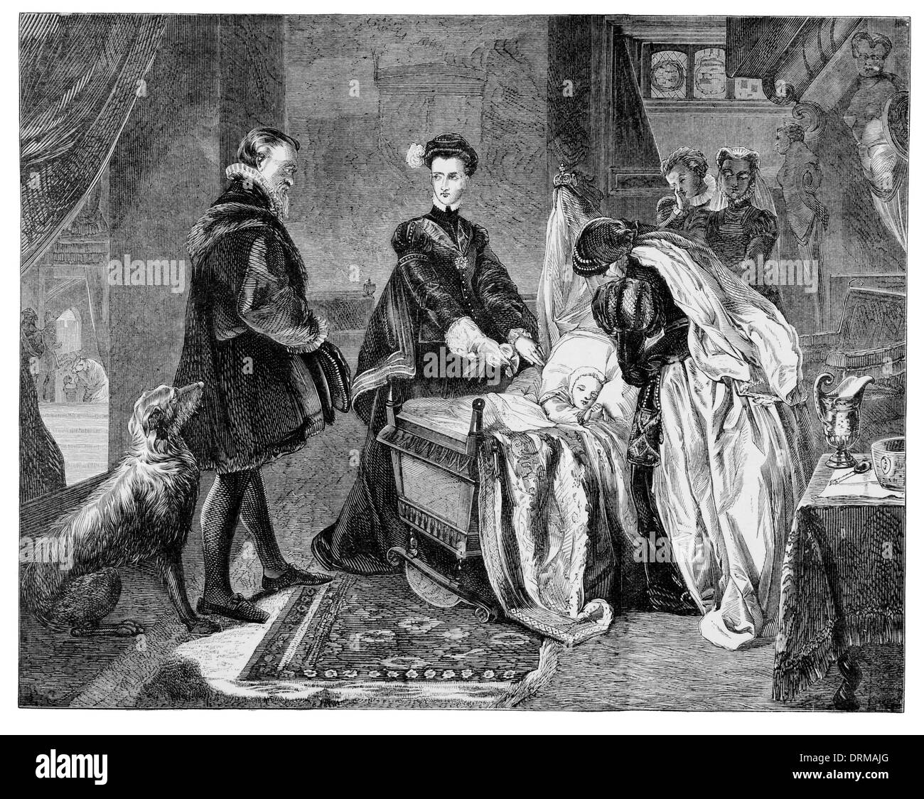 Maria, Regina di Scozia, smettere di Sterling castle Foto Stock