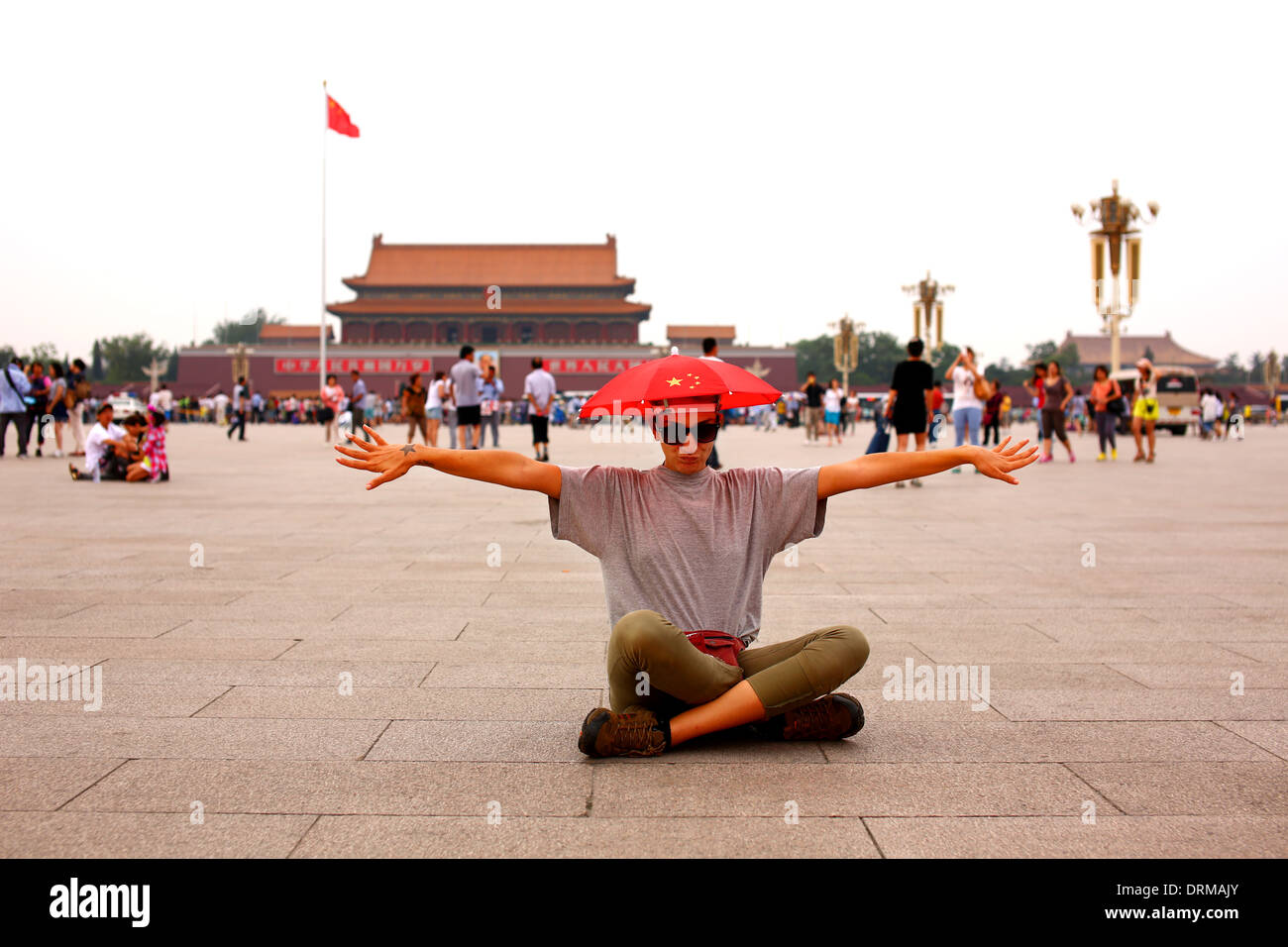Turista femminile a Pechino, Cina Foto Stock