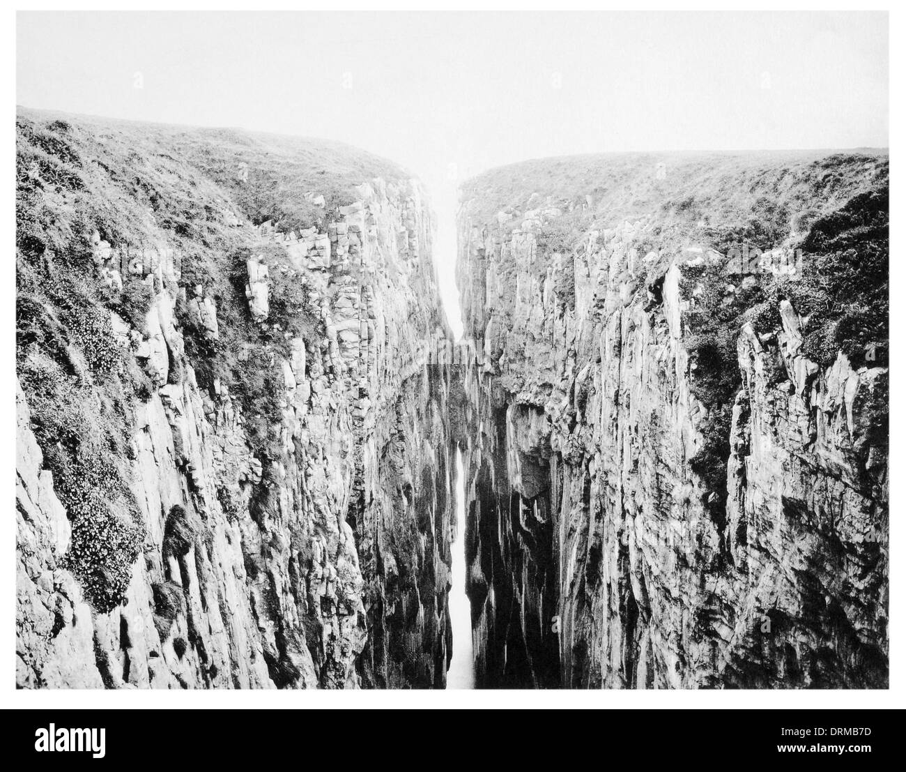 Huntsman's Leap, Pembroke fotografato circa 1910 Foto Stock