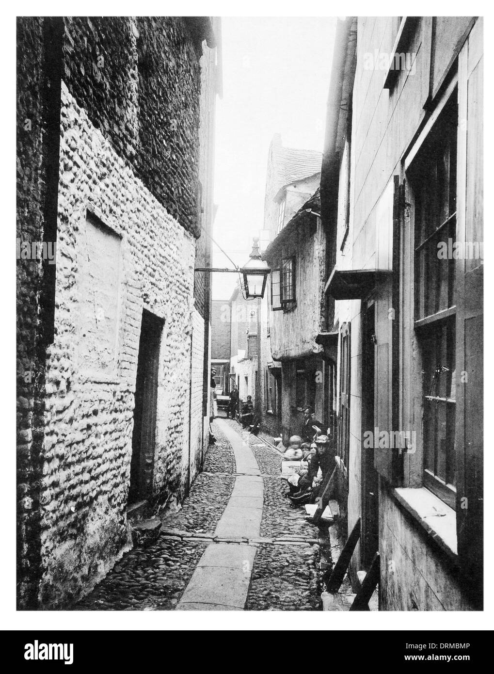 Una fila di Yarmouth Norfolk fotografato circa 1910 Foto Stock