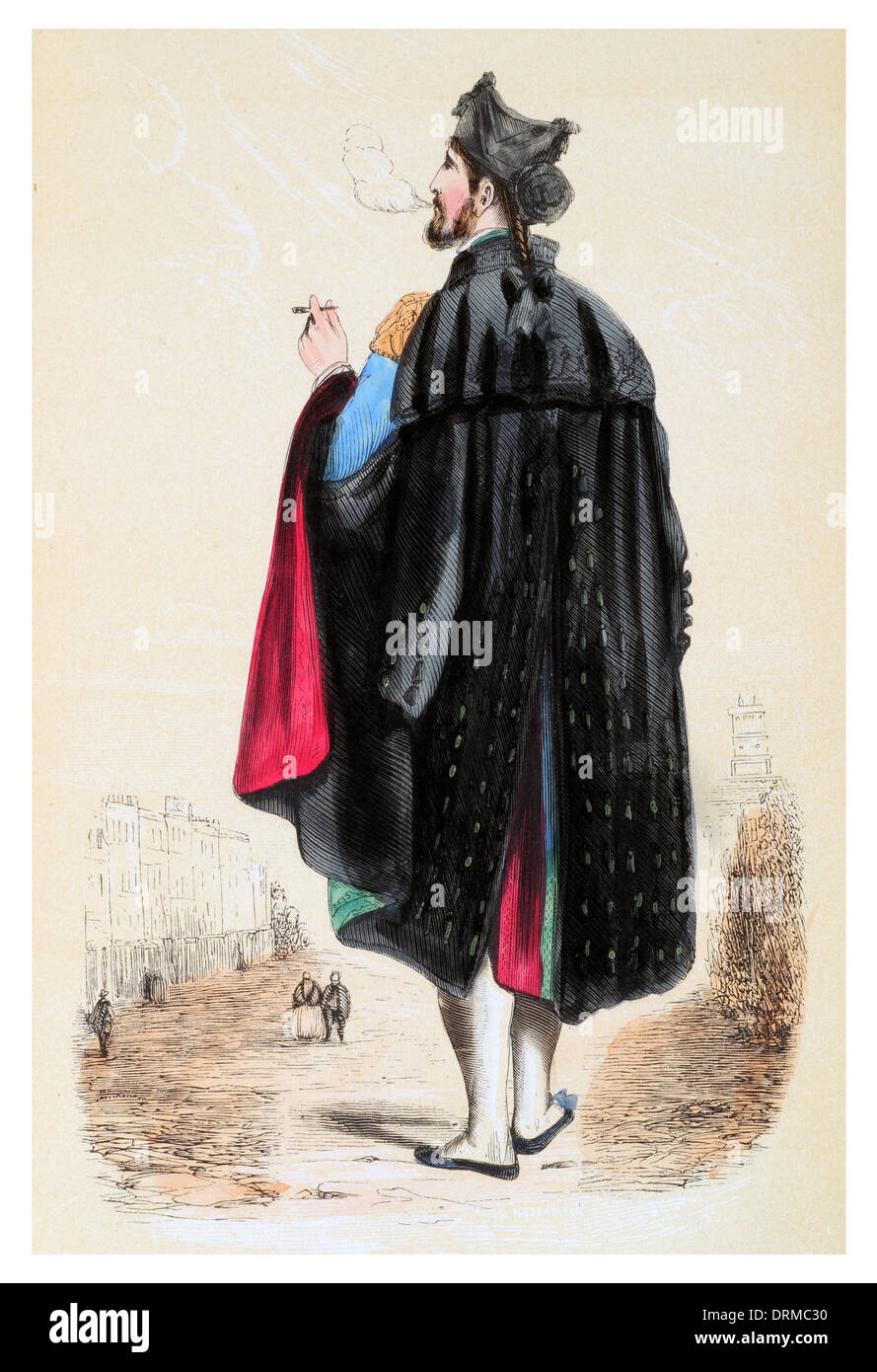 Torero prima di una lotta Spagna circa 1848 Foto Stock