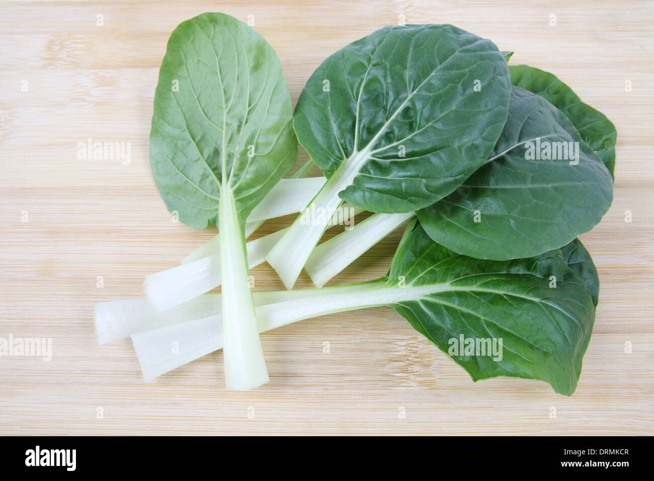 Bok choy foglia Foto Stock