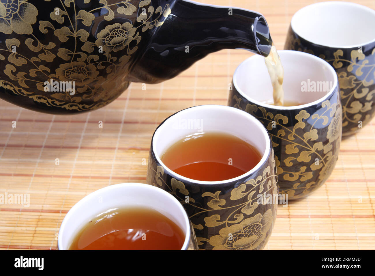 Il tè cinese della cultura Foto Stock