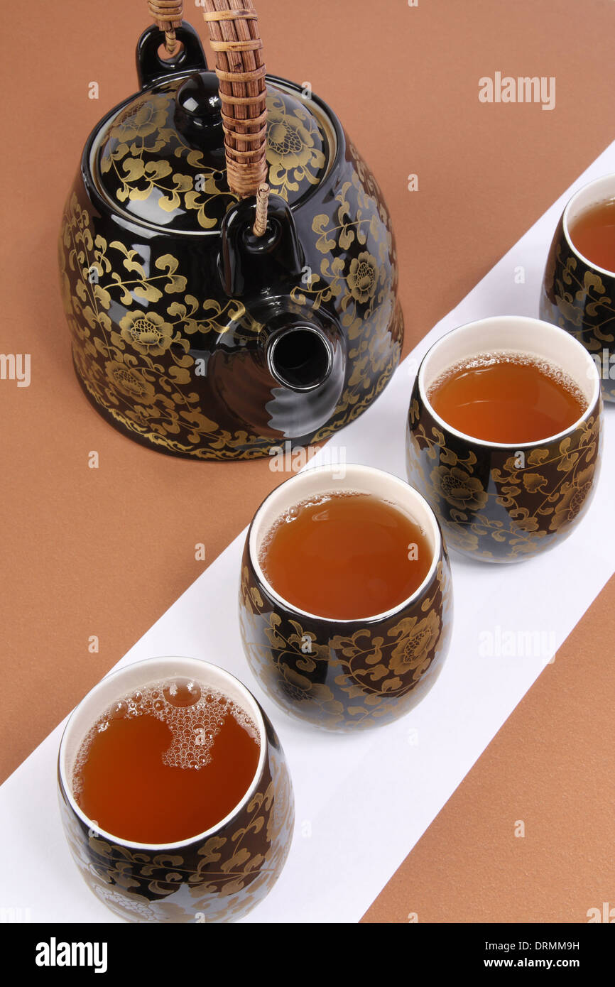 Cerimonia del tè cinese Foto Stock