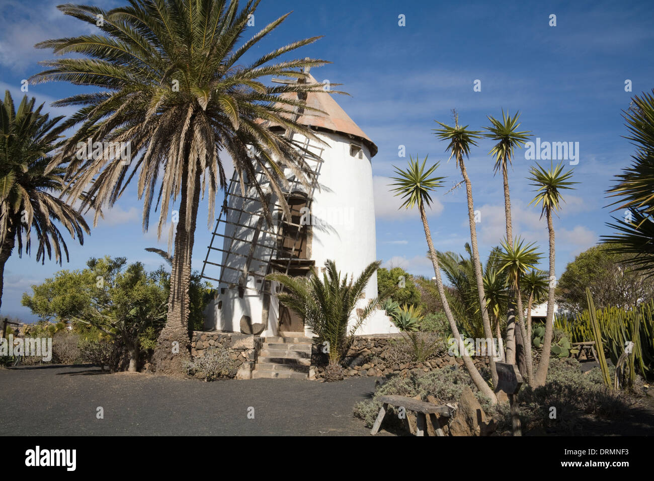 Museo Agrícola El Patio Tiagua museo privato dedicato storia dell'agricoltura in Lanzarote offre insight nella Cultura delle Canarie Foto Stock