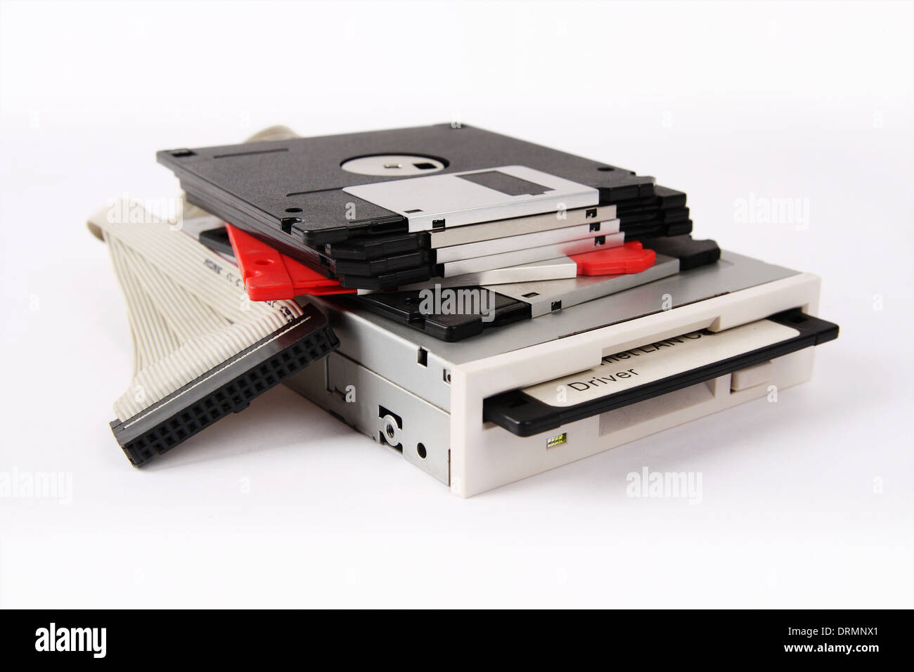 Floppy disk e drive Foto Stock