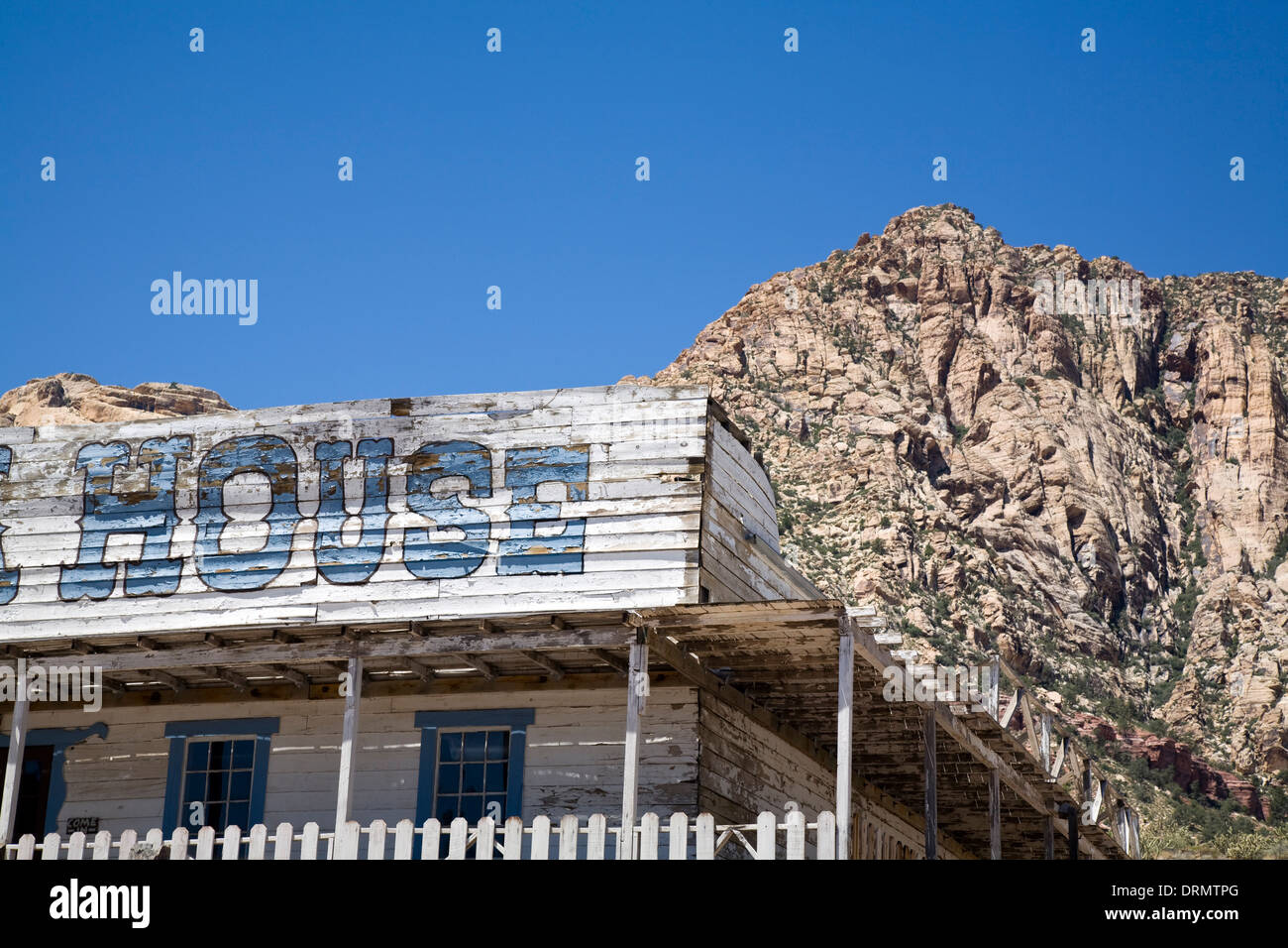 Bonnie molle vecchio ranch Replica Western Town Nevada USA Foto Stock