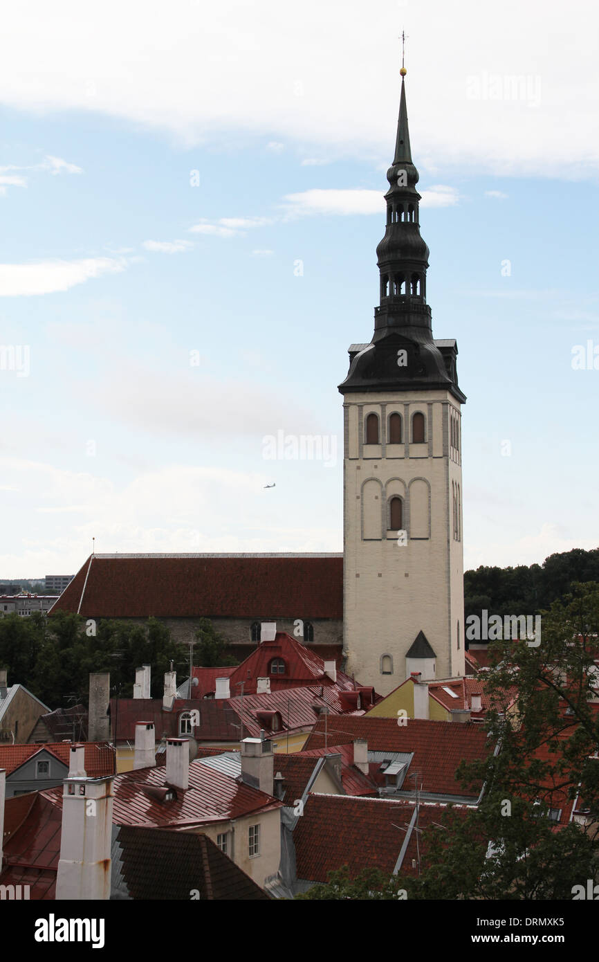 Panorama di Tallinn Foto Stock