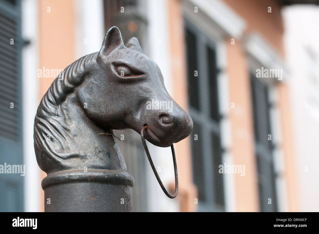 Iron Horse post di New Orleans French Quarter Foto Stock