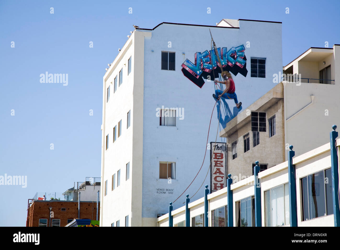 Cronk Rip Graffiti, la spiaggia di Venezia, Los Angeles, CA, California Foto Stock