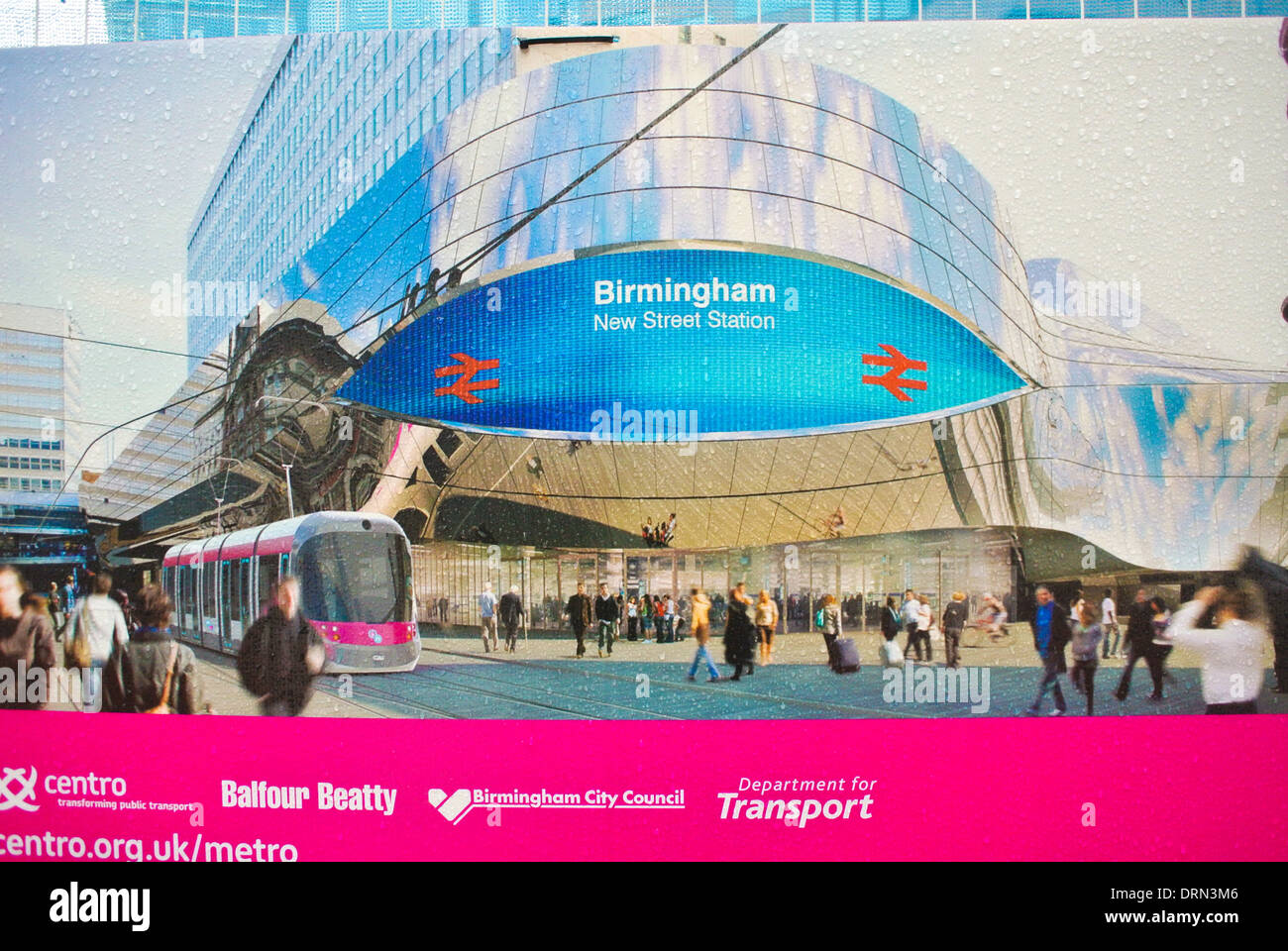 Birmingham New Street Stazione della Metropolitana Foto Stock