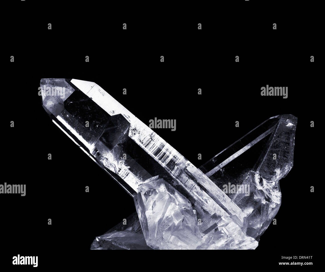 cristallo di quarzo Foto Stock