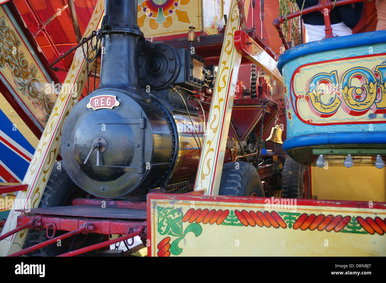 1901 "Harry Lee' Steam Yacht vintage Fairground Ride Foto Stock