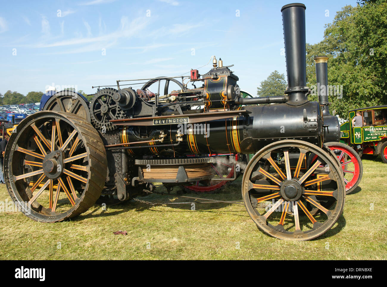 1916 Fowler vapore motore per aratura 14258 Sevington KE2495 Classe K7 Foto Stock